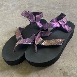 Teva Purple Snake Original Flatform